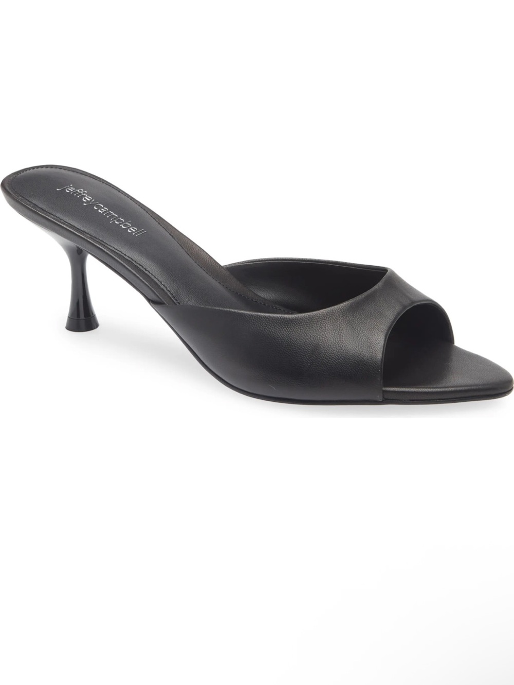 EUC Jeffrey Campbell Black Spy-Kid Slide Sandals - Picture 2 of 7